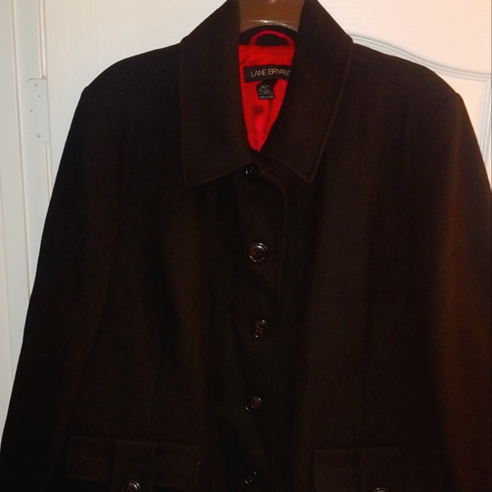 Lane Bryant Black Dress Coat